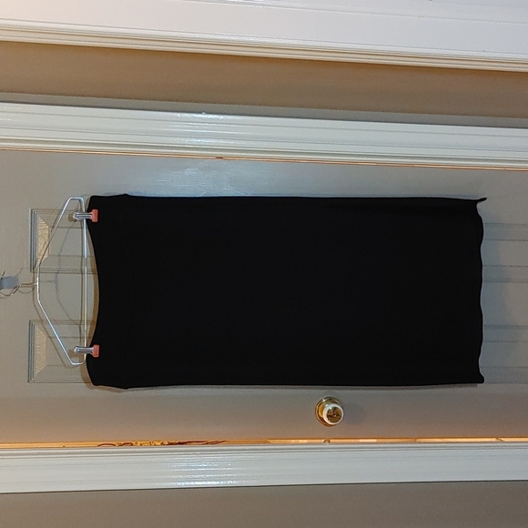 JFresh Knit pull-up midi skirt, black - Picture 1 of 7